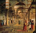 Prière publique à la mosquée d’Amr au Caire Arabe Jean Léon Gérôme